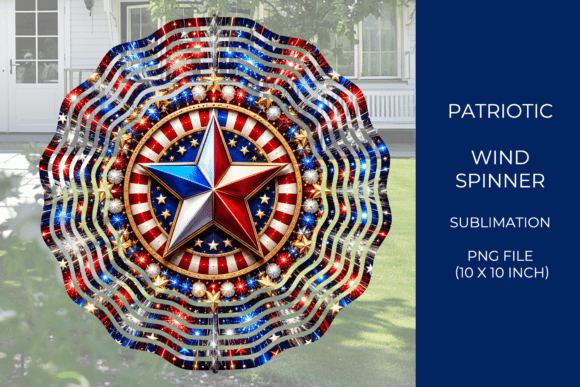 Download 4th of July Wind Spinner, Independence - Wind spinner Collection