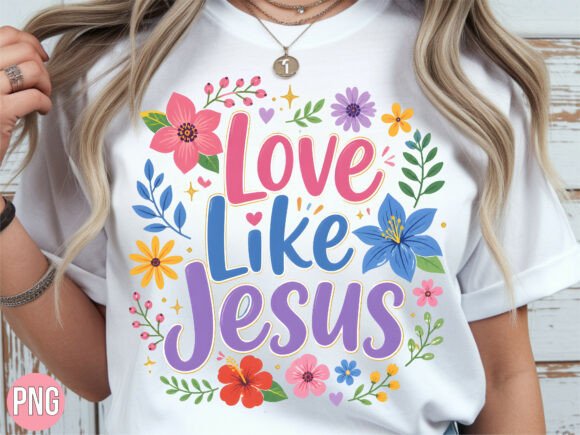 Download Love Like Jesus Floral Christian PNG - Love like Collection