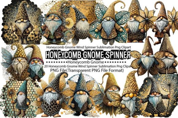 Download Honeycomb Gnome Wind Spinner Sublimation - Wind spinner Collection