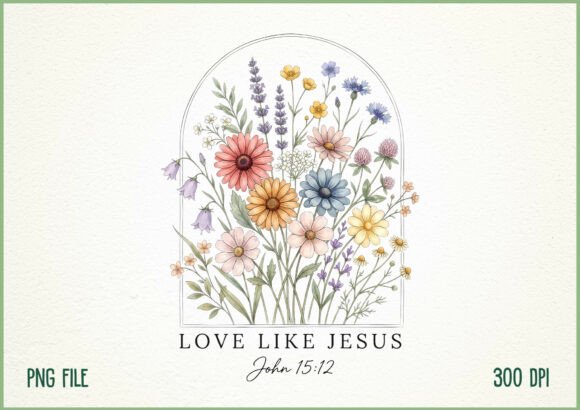 Download Love Like Jesus Christian Wildflower PNG - Love like Collection