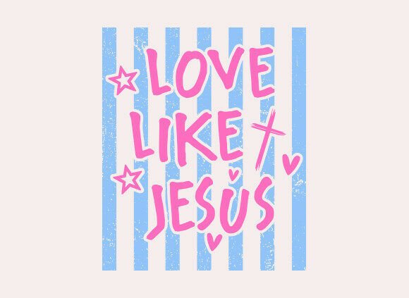 Download Striped Love Like Jesus SVG PNG - Love like Collection
